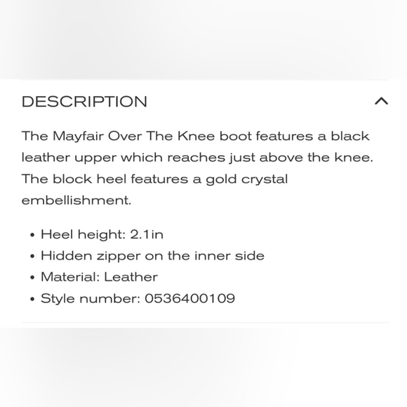 KURT GEIGER BOOTS black Leather gold crystal rhinestone heels Mayfair Knee High - Picture 9 of 11